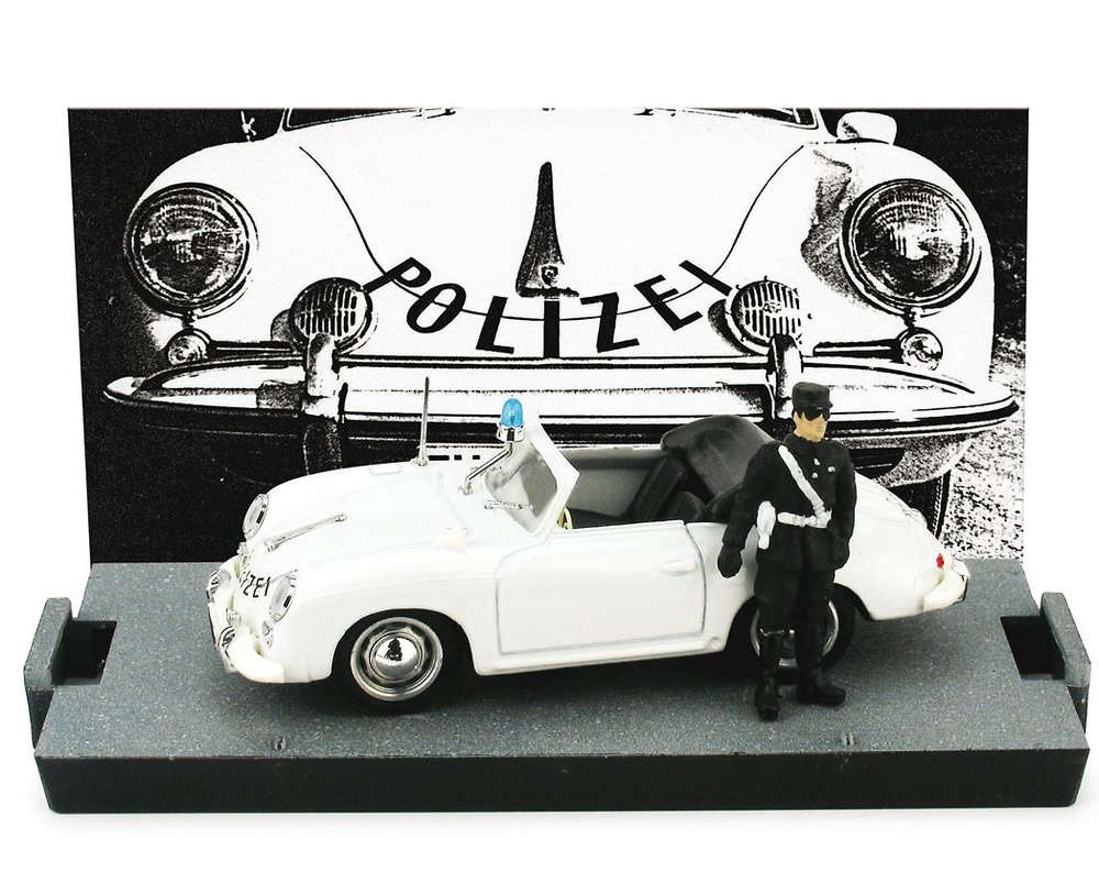 Porsche 356C convertible Switzerland Police (1952) Brumm R198DF scale 1/43 