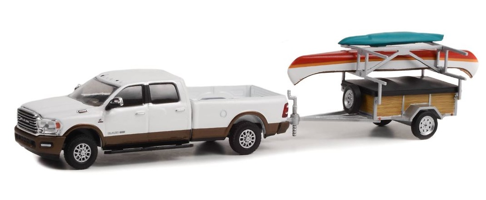 Ram 2500 + Canoe and Kayak Trailer (2022) Greenlight 1:64 