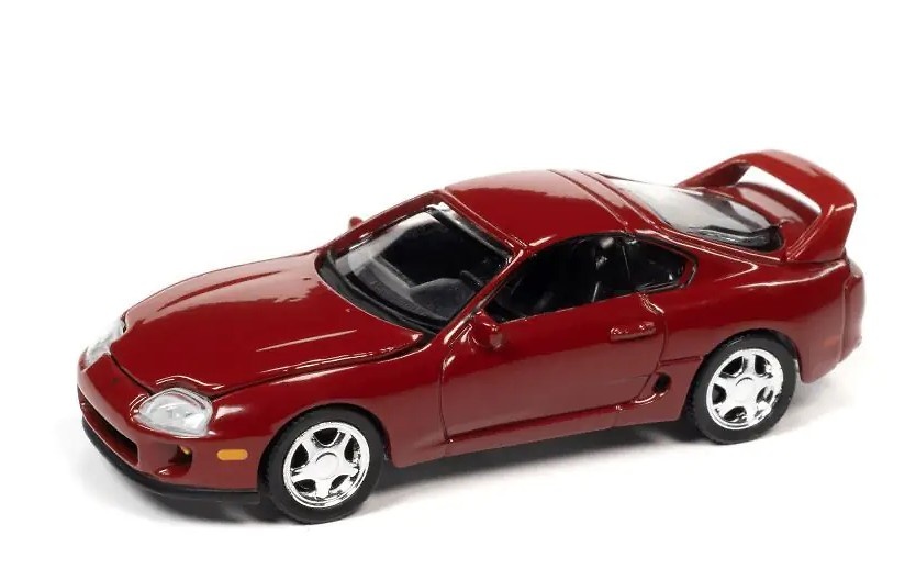 Toyota Supra Renaissance Red 1995 AUTO WORLD AWAC017A scale 1/64 