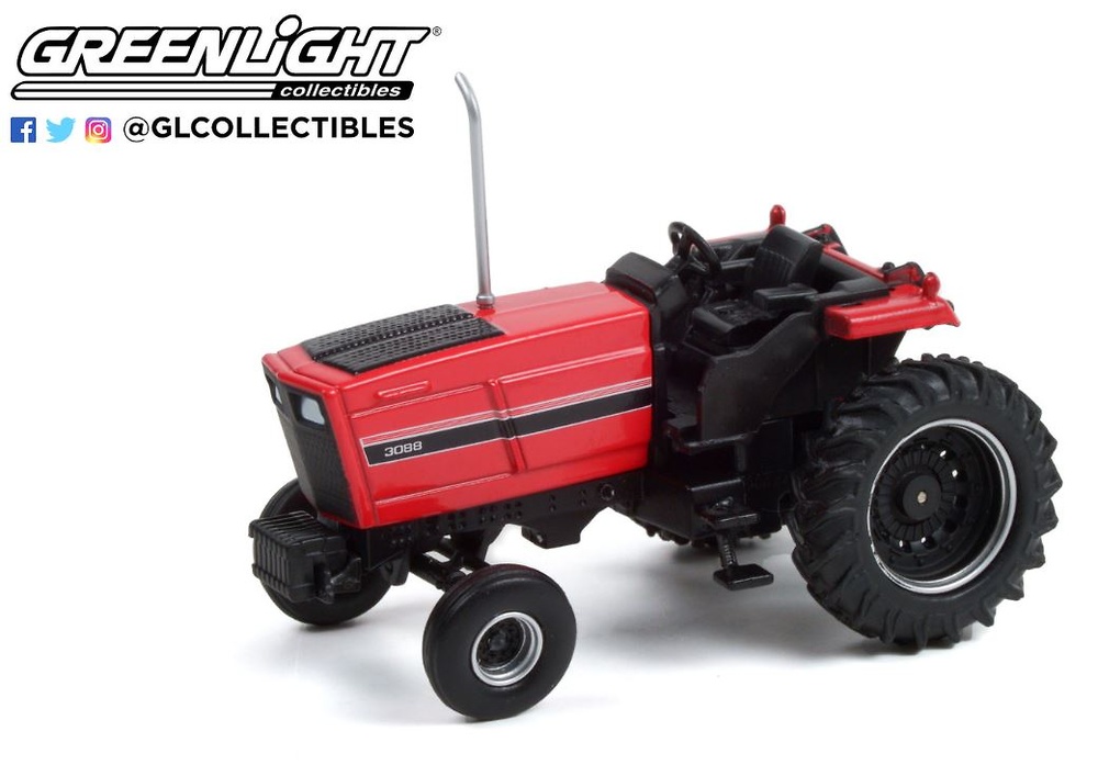 Tractor 4-Wheel Drive (4WD) - Red and Black - Down on the Farm Serie 6 Greenlight 48060-C scale 1/64 