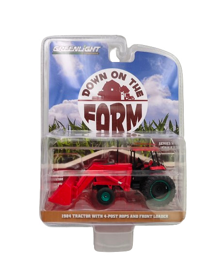 Tractor red with font loader - Serie 5 Down on the Farm Greenmachine 48050-C scale 1/64 