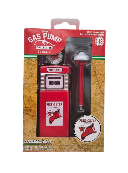 Vintage petrol pump - Texaco Fire Chief Greenlight 1:18 scale 