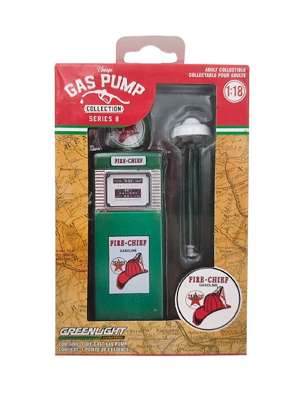 Vintage petrol pump - Texaco Fire Chief Greenmachine 1:18 scale 