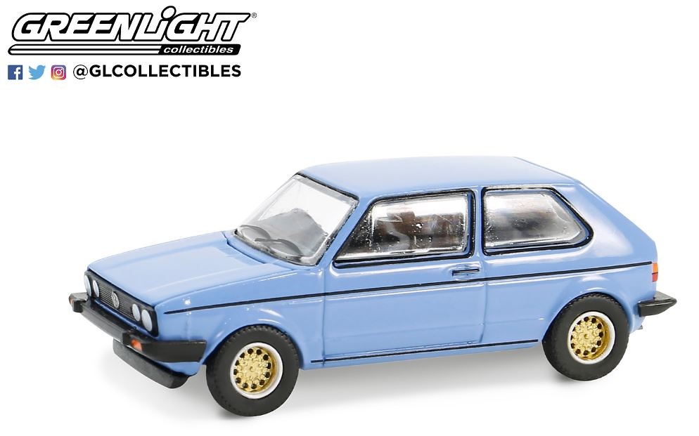 Volkswagen Golf – Monaco Blue (1982) Greenlight 1:64 