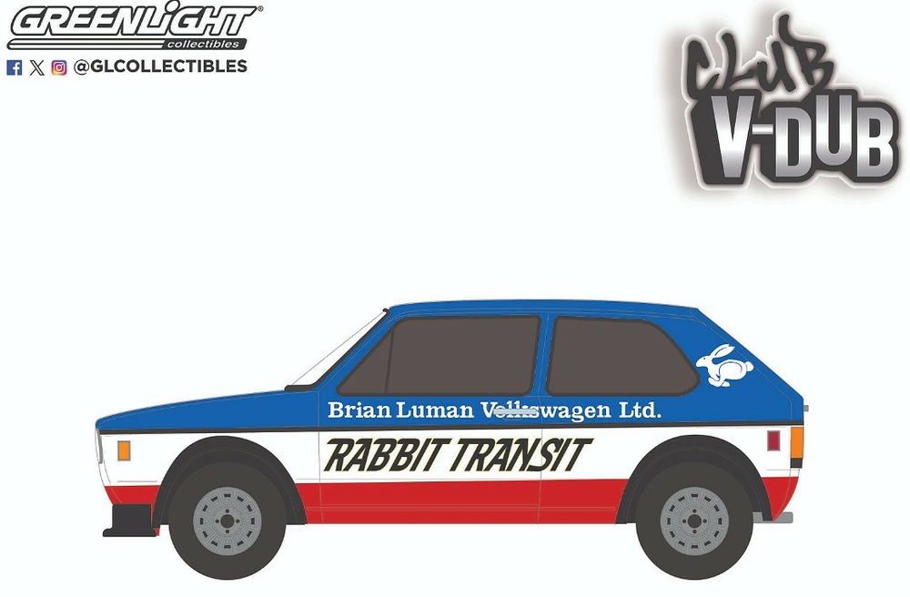 Volkswagen Rabbit GTI Widebody Vee Dub Series 20 Greenlight 1/64 