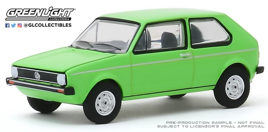 Volkswagen Rabbit - Rallye Green Vee Dub Series 10 Greenlight 1/64 