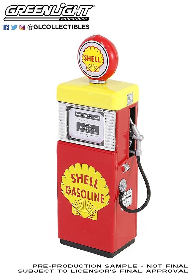 Wayne 505 Gas Pump with Pump Light – Shell Gasoline (1951) 1/18 