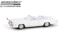 Cadillac Eldorado Convertible - White with Bull Horns Hood Ornament Greenlight 1/64