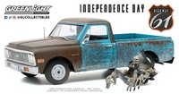 Chevrolet C-10 with Alien Figure movie Independence Day -  (1996) Highway 61 scale 1:18