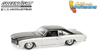 Chevrolet Monte Carlo – Silver and Black  "Lowrider" (1972) Greenlight 1:64 