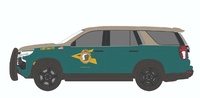 Chevrolet Tahoe Police Pursuit Vehicle (PPV) - New Hampshire State Police Greenlight 1/64