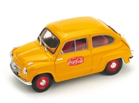 Fiat 600 1a serie (1955) "Coca Cola GP. Italia Monza" (1961) Brumm 1/43