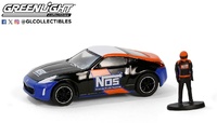 Nissan 370z with Race Car Driver  Hobby Shop Series 16 Greenlight 1/64