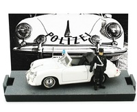 Porsche 356C convertible Switzerland Police (1952) Brumm R198DF scale 1/43