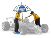 Set 2 mecanics + umbrella pit stop Brumm 1:43