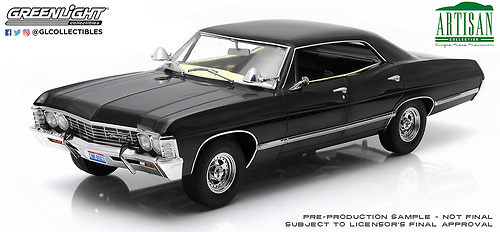 Chevrolet Impala Sport Sedan Negro (1967) Greenlight 1/18 