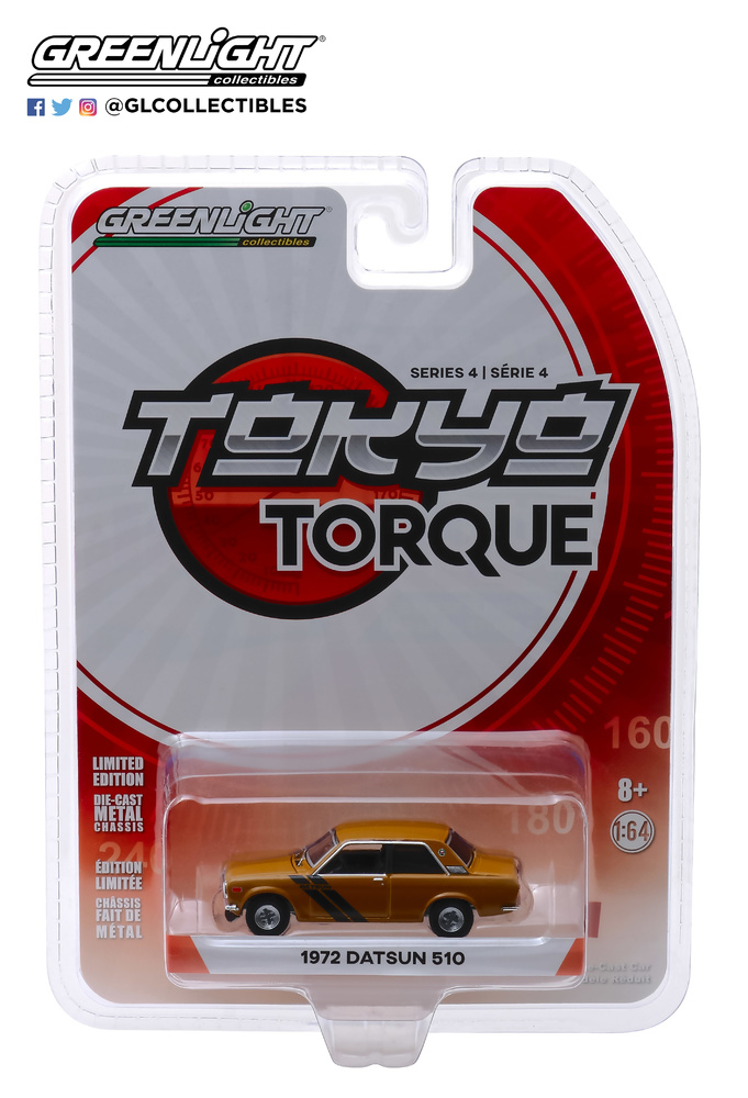 Datsun 510 Trans-am Decor Package (1972) Greenlight 47020C 1/64 