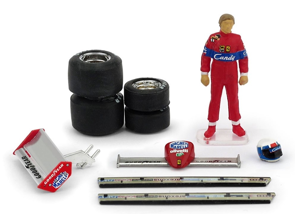 Figura de Didier Pironi con accesorios 