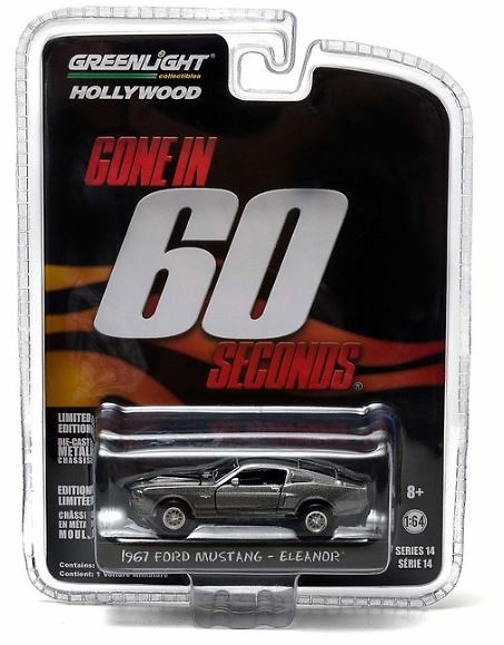 Ford Mustang Eleanor pelicula 60 segundos (1967) Greenlight 1/64 