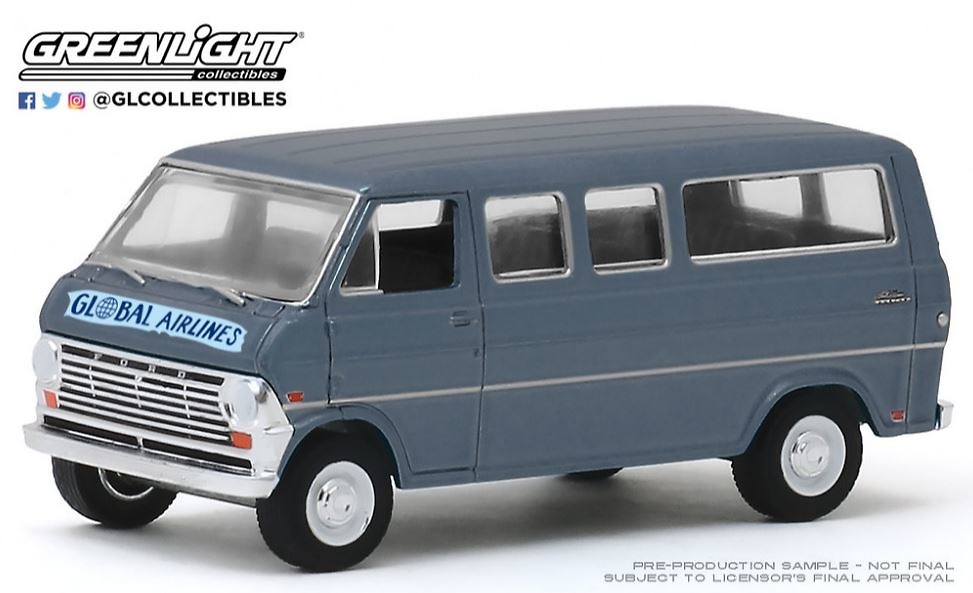 Furgoneta Ford Club Wagon - Global Airlines 1969 Greenlight 1/64 