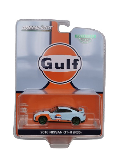 Nissan GT-R (R35) - Gulf Oil (2016) versión greenmachine 1/64 