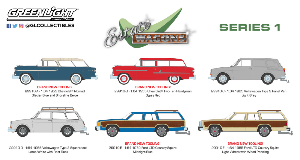 Volkswagen Type 3 Panel Van (1965) Greenlight 29910-C 1/64 