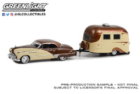 Buick Roadmaster Hardtop + caravana Airstream 16’ (1949) Greenlight 1/64