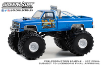 Chevrolet Silverado C-10 Monster Truck "Bear foot" (1985) Kings of Crunch Series 13 Greenlight 49130-C escala 1/64