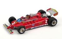 Ferrari 126 C "GP. Imola Prueba" nº 2 Gilles Villeneuve (1980) Brumm 1/43