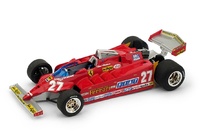 Ferrari 126CK "GP. USA Ovest" nº 27 Gilles Villeneuve (1981) Brumm 1/43