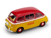 Fiat 600 Multipla "Coca-Cola Olimpiadas de Roma" (1960) Brumm 1/43