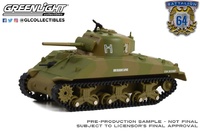 M4 Sherman tanque 2º Guerra Mundial - Regimiento 66º - 2° División EE. UU - Normandía (1944) Battalion 64 Series 3 Greenlight 1/64