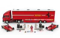 Set Race Transporter Fiat Iveco 190 + Ferrari 126 C2 + 2 Figuras GP. San Marino (1982) Brumm 1/43