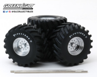 Set de llantas y neumáticos 48" - Firestone - Kings of Crunch Monster Trucks Greenlight 1/18