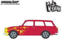 Volkswagen Type 3 Panel Van – Flames Club V-Dub Series 21 Greenlight 1/64 