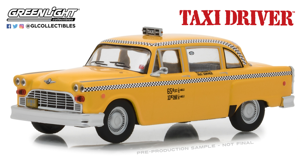 Checker Taxicab Taxi Driver - Travis Bickle's (1975) Greenlight 1:43