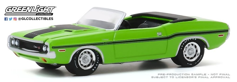 Dodge Challenger R/T HEMI Convertible (1970) Greenlight 1/64