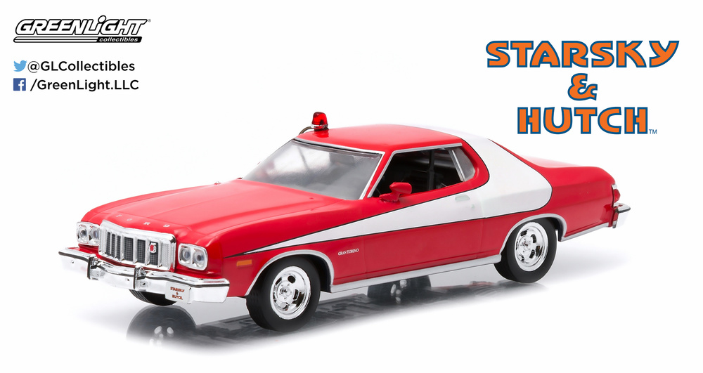 Ford Gran Torino Starsky Hutch 1976 Greenlight  86442 1 43