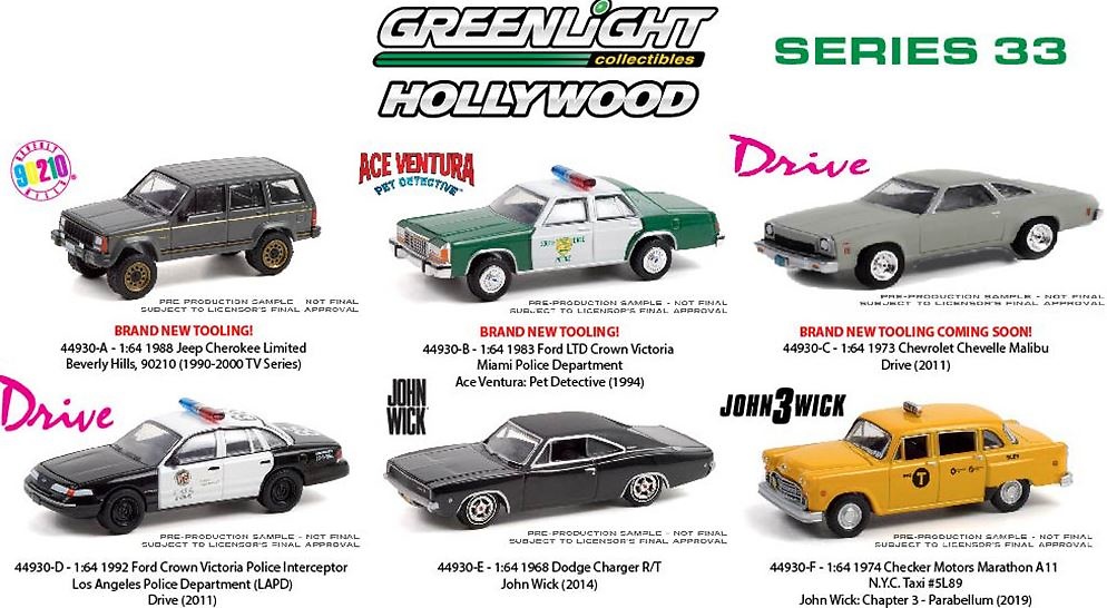 Lote Hollywood Series 33 Greenlight 1/64