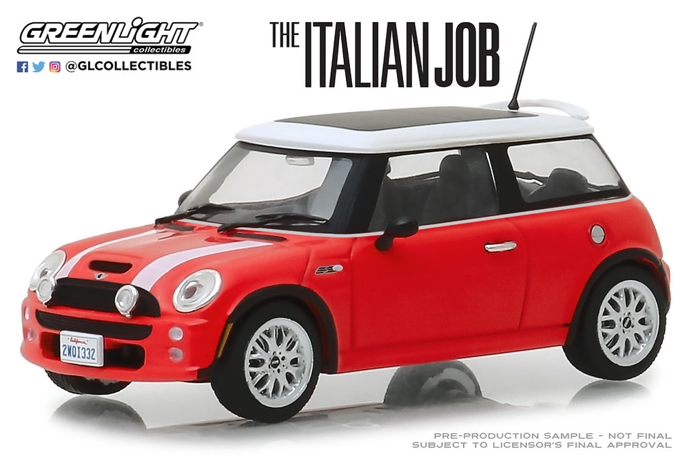 Mini Cooper S (2003) The Italian Job (2003) Greenlight 1:43