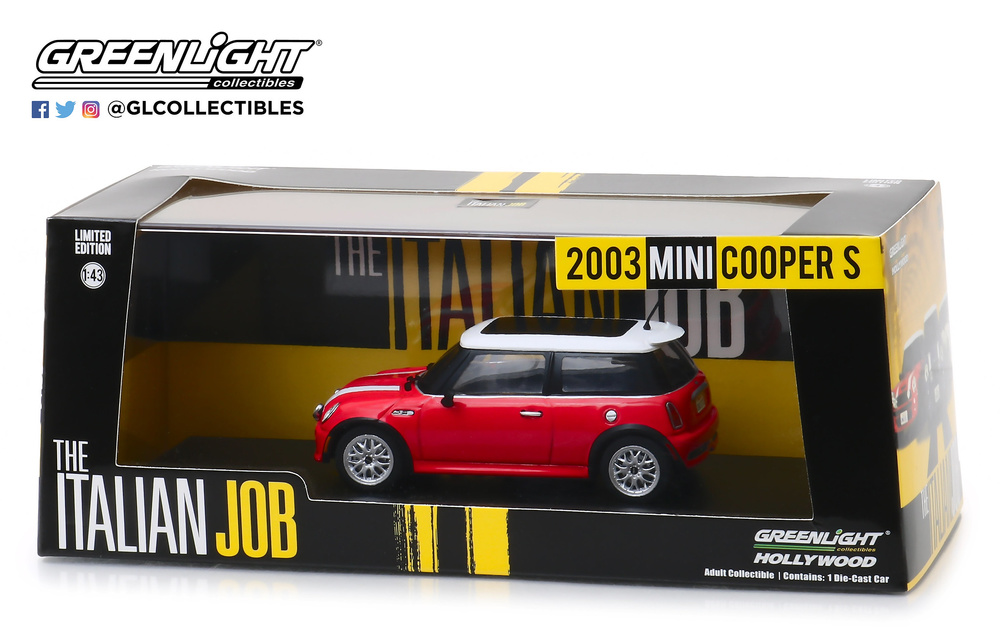 Mini Cooper S (2003) The Italian Job (2003) Greenlight 1:43