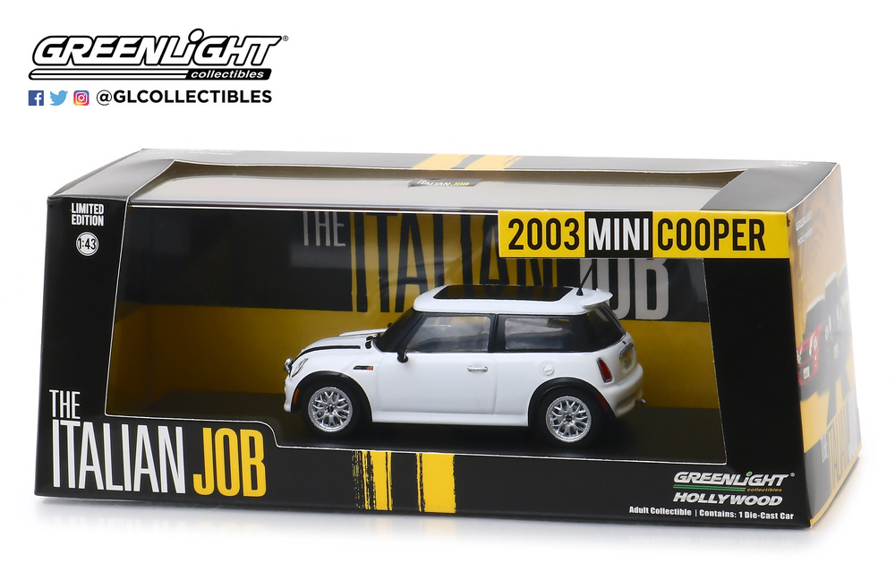 Mini Cooper S (2003) The Italian Job Blanco (2003) Greenlight 1:43