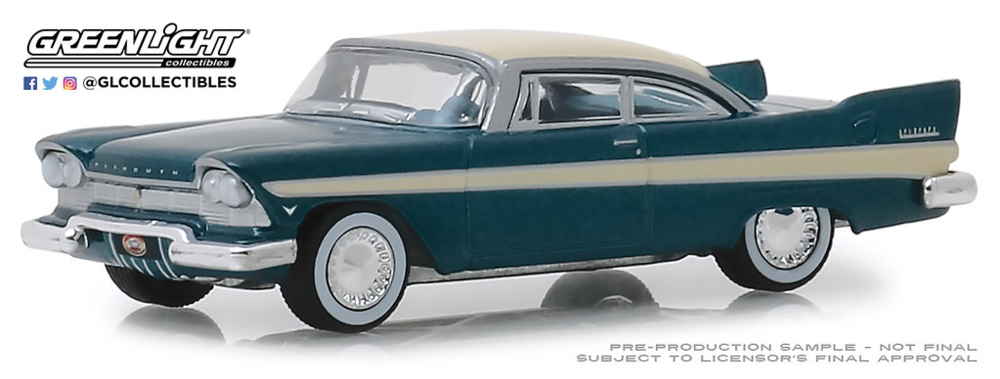 1957 Vintage Plymouth Belvedere Fury 301 V-8 1960 Luxury Green Print Ad Q1